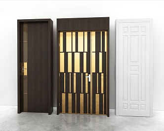 Door combination 3d model