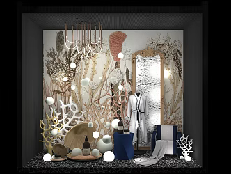 Nordic Window Show Window 3d model
