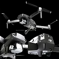 DJI Drone With High Definition Camera Foldable Design And Multiple Angle Views 3d model