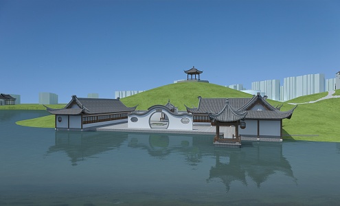 Chinese ancient building 3d model