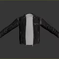 Stylish Black Leather Jacket With White T-shirt For Daily Casual Wear