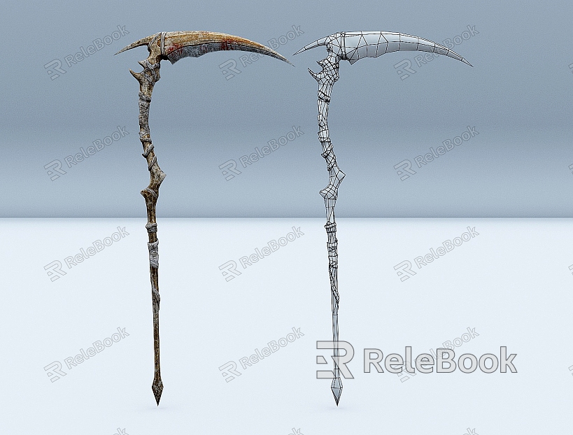 Sickle Death Scythe Weapon model