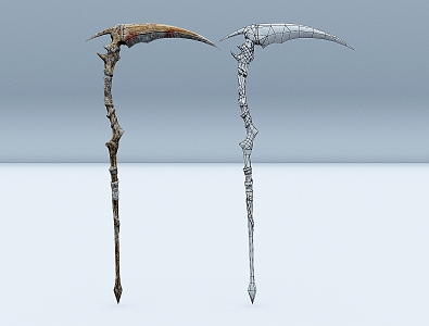 Sickle Death Scythe Weapon 3d model