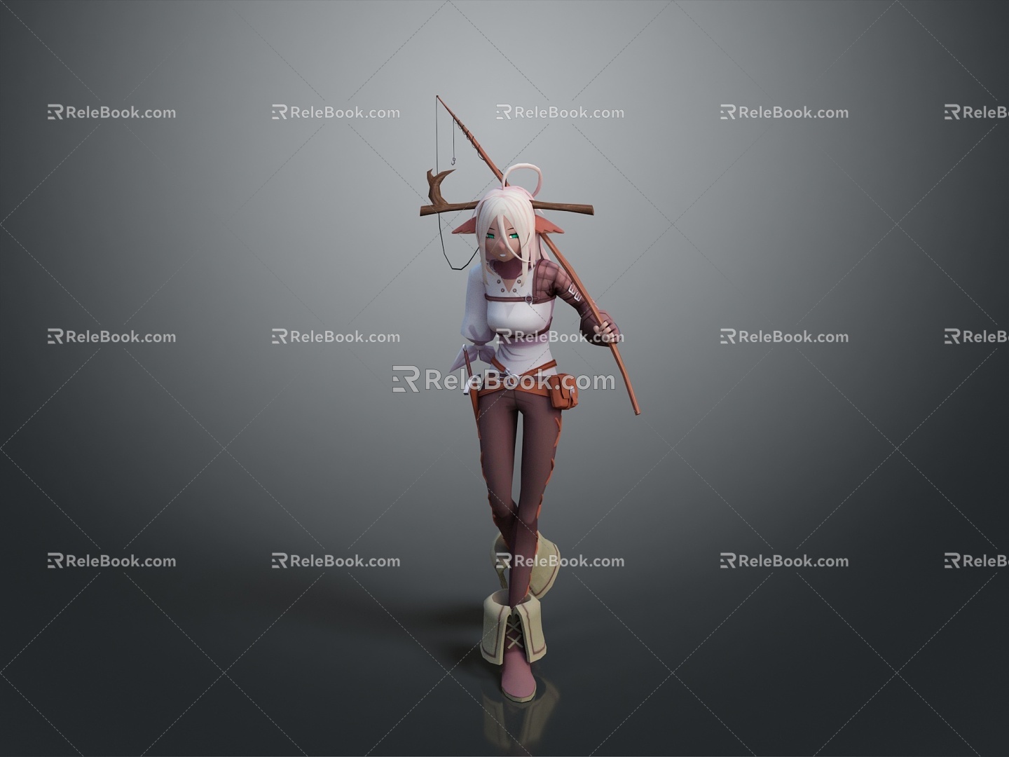 cosplay costume costume online game female warrior anime costume animation costume 3d model