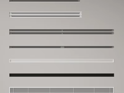Variety Of Air Vent Styles For Home Decoration 3d model