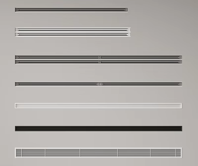 Variety Of Air Vent Styles For Home Decoration 3d model