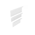 High Quality White Architectural Mouldings With Vertical Striped Design For Interior Decoration