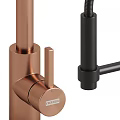 Modern Black Water Faucets Collection With Different Curved Spout And Handle Designs