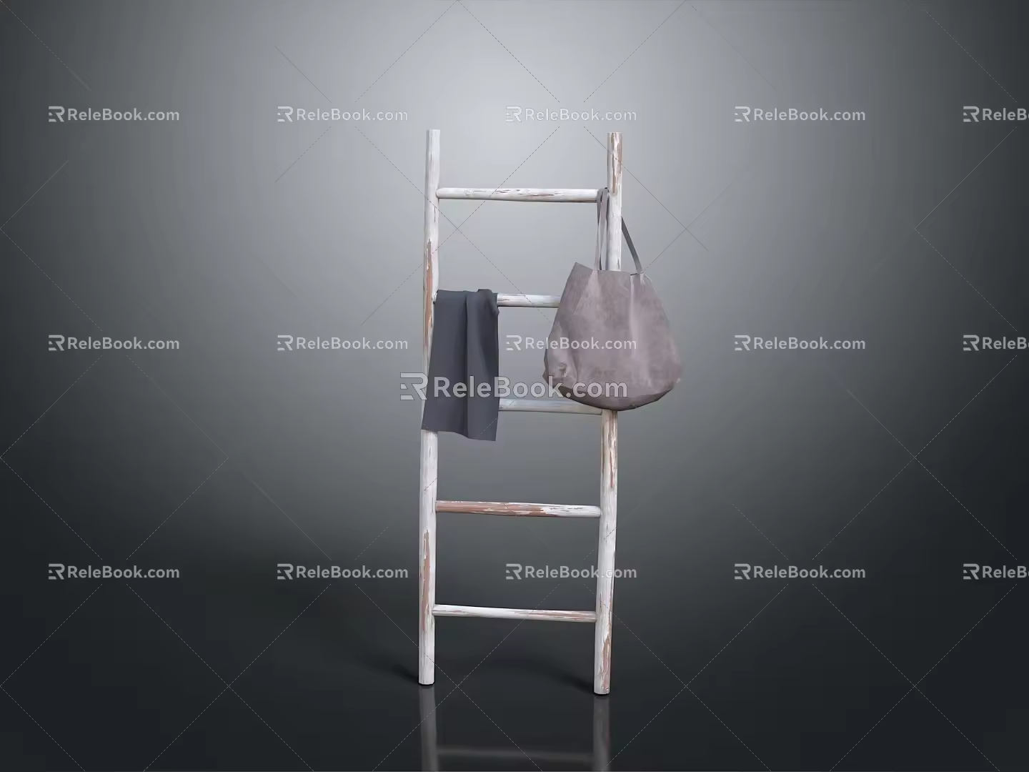 Diving Platform Diving Base Mobile Iron Frame Mobile Iron Ladder Movable Ladder Competition Watch Rack Outdoor Items 3d model