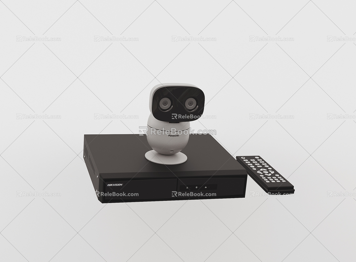 Public equipment surveillance camera monitor 3d model