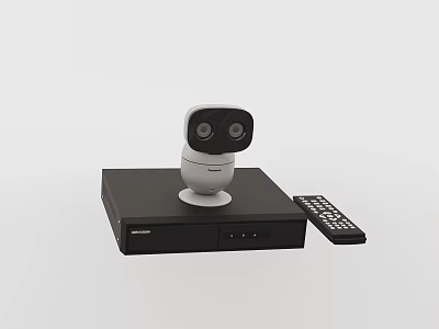 Professional Security Camera Monitoring System With DVR Recorder And Remote Control Device 3d model