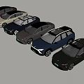 Modern Cars Lineup Featuring Different Colors Including SUV And Sedan Models