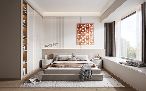 Master Bedroom Modern Bedroom 3d model