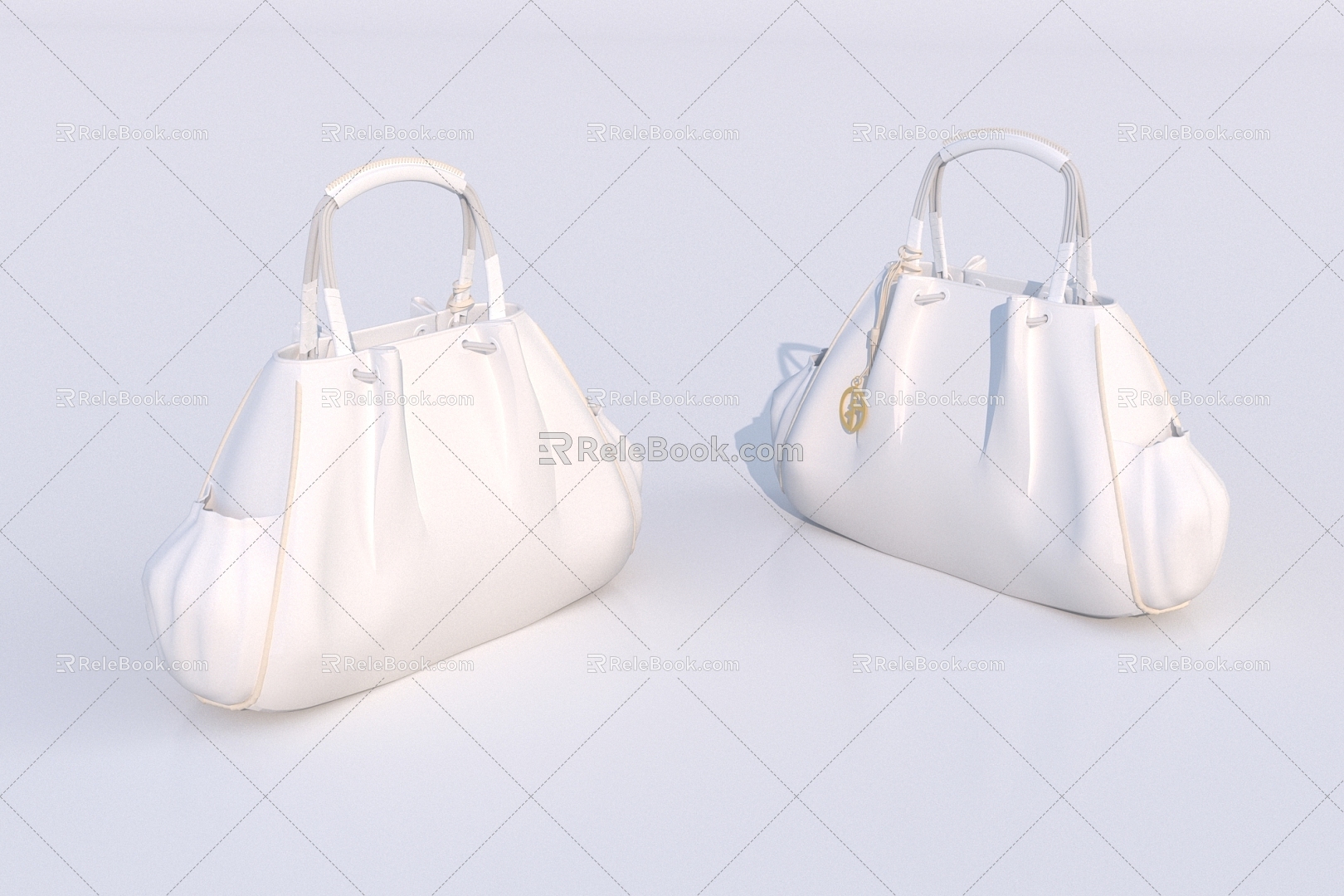 Women's Bag Half Satchel 3d model