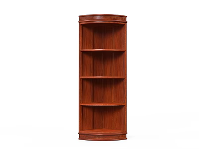 Stylish Wooden Decorative Cabinet With Multiple Open Shelves For Home Display And Storage 3d model
