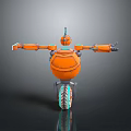 Industrial Robot Single Wheel Robot Double Wheel Robot Assistant Small Robot 3d model