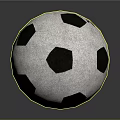 Classic Black And White Soccer Ball With Hexagonal Pattern And Textured Surface For Sports