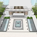 Modern Gate Entrance Gate 3d model