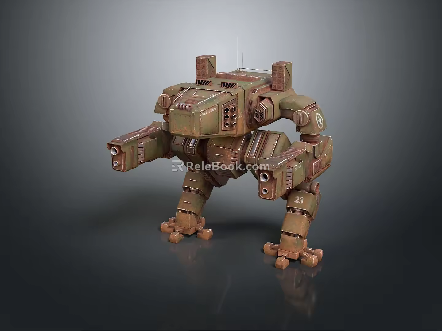 Mech Warrior Mech Soldier Machine Battlearm Mechanical Battlearm Machine Fighter Robot 3d model
