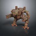 Mech Warrior Mech Soldier Machine Battlearm Mechanical Battlearm Machine Fighter Robot 3d model