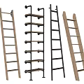 Hardware Tools Various Ladders With Different Materials And Durable Designs For Home Improvement 3d model