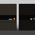 Shoe Cabinet Minimalist Shoe Cabinet Handle-free Shoe Cabinet Bookcase Cream Style Shoe Cabinet Wardrobe 3d model