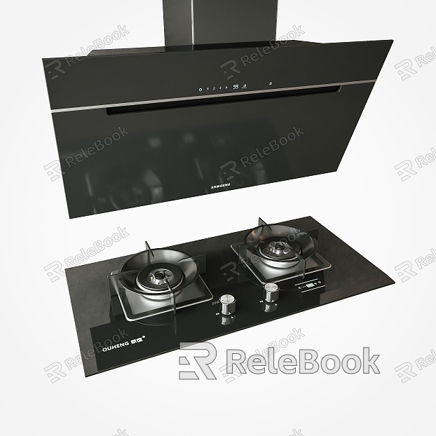 Range hood stove gas stove kitchen appliances gas stove square too smoking machine model