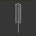 Classic Cast Iron Radiator For Home Heating With Vintage Design And Pipe