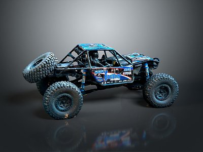 Modern all-terrain vehicle toy car four-wheeler beach car 3d model