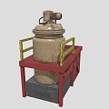 Industrial LOFT Chemical Gas Tank Chemical Storage Tank 3d model