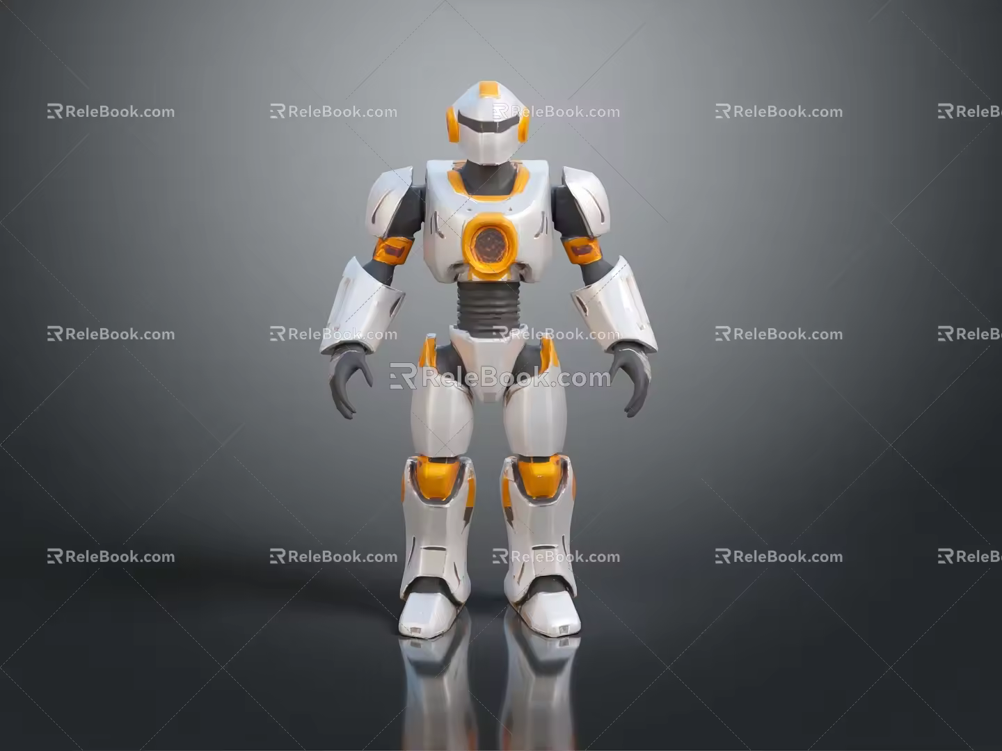 Robot Assistant Small Robot Butler Robot Butler Figure Game Figure 3d model