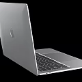 Sleek Silver ASUS VivoBook Laptop With Ocean Wave Display And Metal Body Design