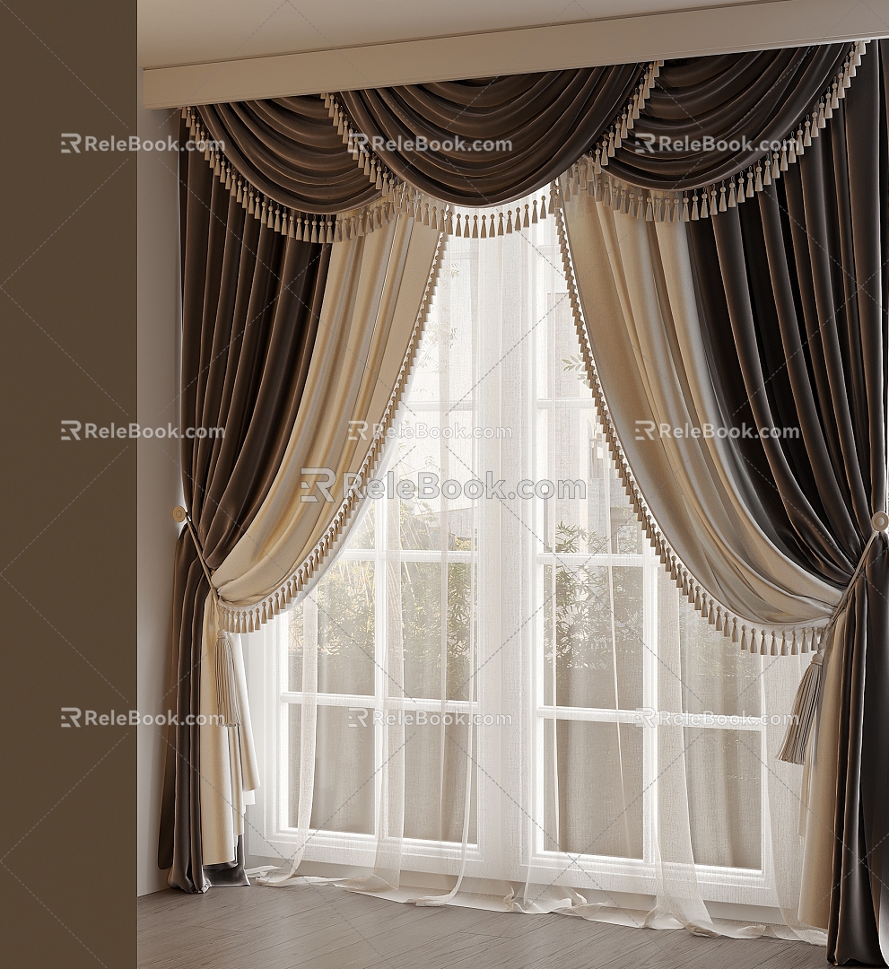 home curtain 3d model