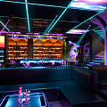 Modern Bar Fashion Bar 3d model