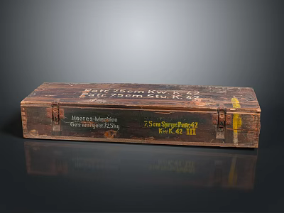 Vintage Wooden Storage Box For Daily Necessities With Retro Labels And Classic Style 3d model