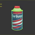Barbasol Premium Shaving Cream With Red White Blue Stripes And Red Cap