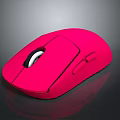 Modern Pink Wireless Computer Mouse With Ergonomic Design And Smooth Surface Grip 3d model