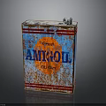 Rusty Vintage AMI-OIL Oil Can With Great Logo And Distressed Finish