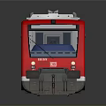 Red And White Modern Swiss Train With SBB CFF FFS Logo And Large Windows