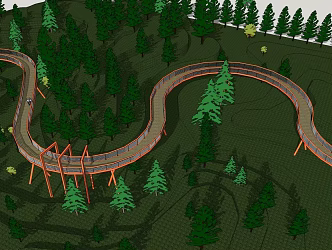 Landscape Bridge 3d model