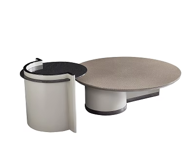 Modern coffee table round coffee table 3d model