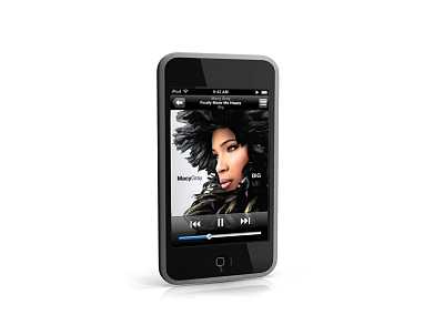 Digital Smartphone Showing Music Player Interface With Song And Playback Controls 3d model