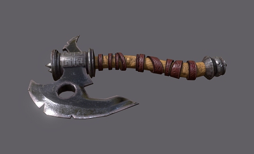 Tomahawk Game Axe Ares Axe Mountain Axe Pangu Axe Cold Weapon Low Face Number Low Model Simple Model Video Level Super Realistic 3d model