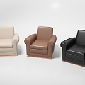 Office Sofa Casual Sofa Single Sofa 3d model