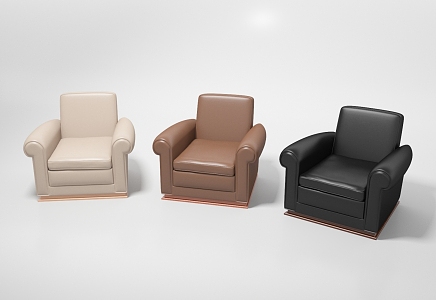 Office Sofa Casual Sofa Single Sofa 3d model