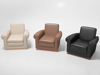 Office Sofa Casual Sofa Single Sofa 3d model