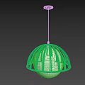 Modern Hemispherical Pendant Light With Black Metal Frame And White Spherical Shade