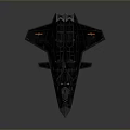 Space And Aerospace Black Stealth Fighter Model Showcasing Intricate Design Details And Display Features