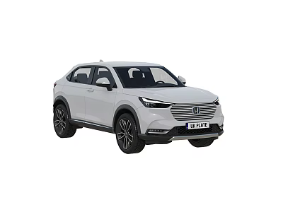 White Modern SUV Featuring Sleek Exterior Design Front Grille And Alloy Wheels 3d model