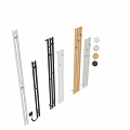 Towel Racks Featuring Multiple Metal Colors And Modern Design Styles 3d model